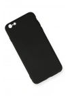 Newface iPhone 6 Plus Kılıf Nano içi Kadife Silikon - Siyah