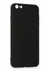 Newface iPhone 6 Plus Kılıf Nano içi Kadife Silikon - Siyah