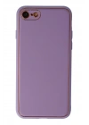 Newface iPhone 7 Kılıf Coco Deri Silikon Kapak - Lila