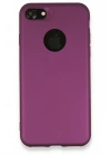 Newface iPhone 7 Kılıf First Silikon - Mürdüm