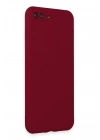 Newface iPhone 7 Plus Kılıf First Silikon - Bordo