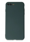 Newface iPhone 7 Plus Kılıf First Silikon - Koyu Yeşil