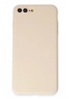 Newface iPhone 7 Plus Kılıf First Silikon - Krem