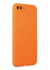 Newface iPhone 7 Plus Kılıf First Silikon - Parlak Turuncu