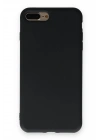 Newface iPhone 7 Plus Kılıf Nano içi Kadife Silikon - Siyah