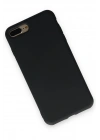 Newface iPhone 7 Plus Kılıf Nano içi Kadife Silikon - Siyah