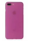 Newface iPhone 7 Plus Kılıf PP Ultra İnce Kapak - Pembe