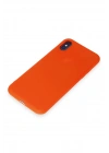 Newface iPhone X Kılıf First Silikon - Parlak Turuncu