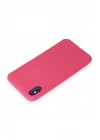 Newface iPhone X Kılıf First Silikon - Pembe