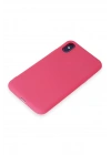 Newface iPhone X Kılıf First Silikon - Pembe