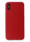 Newface iPhone X Kılıf PP Ultra İnce Kapak - Kırmızı