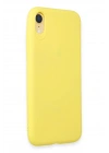 Newface iPhone XR Kılıf First Silikon - Sarı