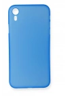 Newface iPhone XR Kılıf PP Ultra İnce Kapak - Mavi