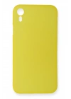 Newface iPhone XR Kılıf PP Ultra İnce Kapak - Sarı