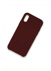 Newface iPhone XS Max Kılıf Lansman Legant Silikon - Bordo