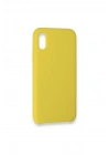 Newface iPhone XS Max Kılıf Lansman Legant Silikon - Sarı