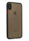 Newface iPhone XS Max Kılıf Montreal Silikon Kapak - Siyah