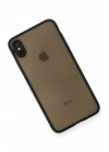 Newface iPhone XS Max Kılıf Montreal Silikon Kapak - Siyah