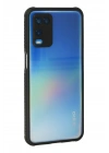 Newface Oppo A54 4G Kılıf Miami Şeffaf Silikon - Siyah