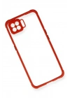 Newface Oppo A73 Kılıf Miami Şeffaf Silikon - Kırmızı