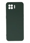 Newface Oppo A73 Kılıf Nano içi Kadife Silikon - Koyu Yeşil