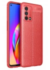 Newface Oppo A74 4G Kılıf Auto Focus Kapak - Kırmızı