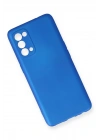 Newface Oppo Reno 5 Kılıf First Silikon - Mavi
