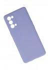 Newface Oppo Reno 5 Pro Kılıf Nano içi Kadife Silikon - Lila