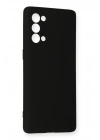 Newface Oppo Reno 5 Pro Kılıf Nano içi Kadife Silikon - Siyah