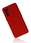 Newface Oppo Reno 6 Kılıf Nano içi Kadife Silikon - Kırmızı