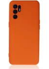 Newface Oppo Reno 6 Kılıf Nano içi Kadife Silikon - Turuncu
