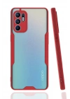 Newface Oppo Reno 6 Kılıf Platin Silikon - Kırmızı