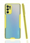 Newface Oppo Reno 6 Kılıf Platin Silikon - Sarı