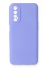 Newface Realme 7 Kılıf First Silikon - Lila