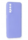 Newface Realme 7 Kılıf First Silikon - Lila