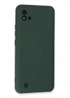 Newface Realme C11 2021 Kılıf Nano içi Kadife Silikon - Koyu Yeşil