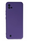 Newface Realme C11 2021 Kılıf Nano içi Kadife Silikon - Mor