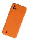 Newface Realme C11 2021 Kılıf Nano içi Kadife Silikon - Turuncu
