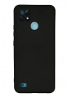 Newface Realme C21 Kılıf Nano içi Kadife Silikon - Siyah