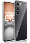 Newface Realme C75 Kılıf Lüx Şeffaf Silikon