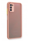 Newface Samsung Galaxy A03S Kılıf Montreal Silikon Kapak - Pembe