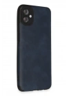 Newface Samsung Galaxy A04E Kılıf Loop Deri Silikon - Lacivert