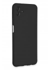Newface Samsung Galaxy A04E Kılıf Nano içi Kadife Silikon - Siyah