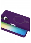 Newface Samsung Galaxy A06 Regal Magsafe Standlı Kapak - Derin Mor
