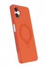 Newface Samsung Galaxy A06 Regal Magsafe Standlı Kapak - Turuncu