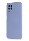 Newface Samsung Galaxy A22 Kılıf Nano içi Kadife Silikon - Lila