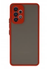 Newface Samsung Galaxy A33 5G Kılıf Montreal Silikon Kapak - Kırmızı