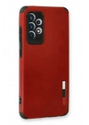 Newface Samsung Galaxy A53 5G Kılıf Loop Deri Silikon - Kırmızı