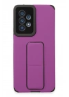 Newface Samsung Galaxy A53 5G Kılıf Mega Standlı Silikon - Mor