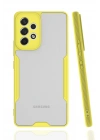 Newface Samsung Galaxy A53 5G Kılıf Platin Silikon - Sarı